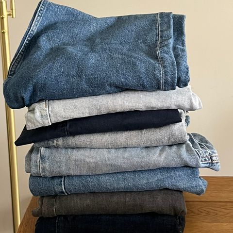 Jeans pakke dame str 38/40 (8 stykk)