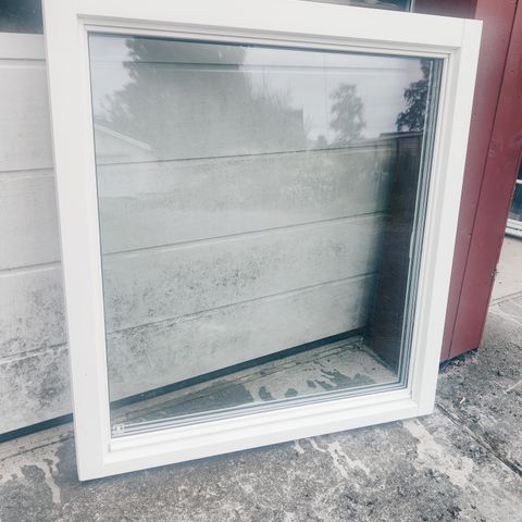 NorDan vindu 120x130 3-lags glass, aluminium kledning utvendig