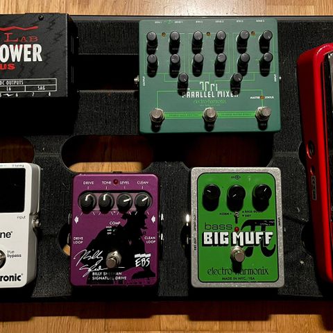 Effectpedals and pedalboard