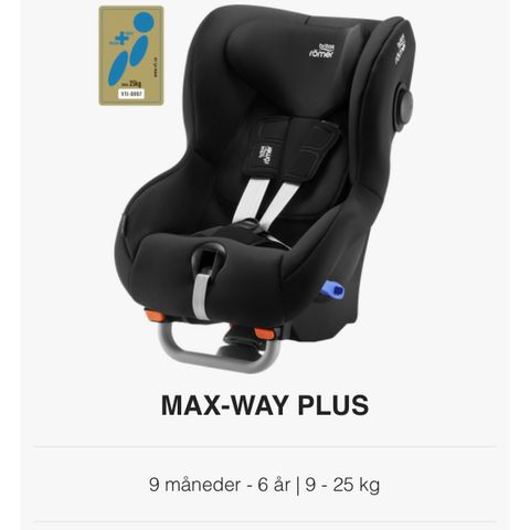 Bilstol Britax Römer Max Way Plus