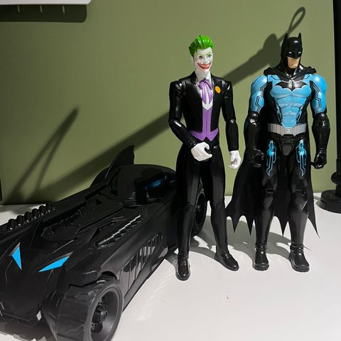 Batmobile, batman og jokeren