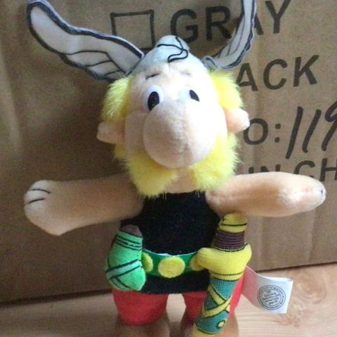 Asterix bamse fra Maxi-Kinderegg 1999