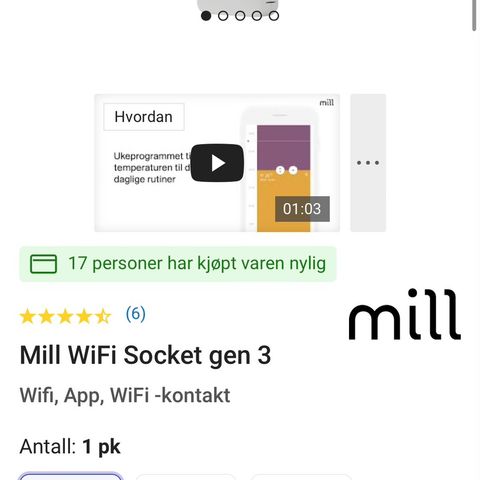 Mill WiFi Socket gen 3