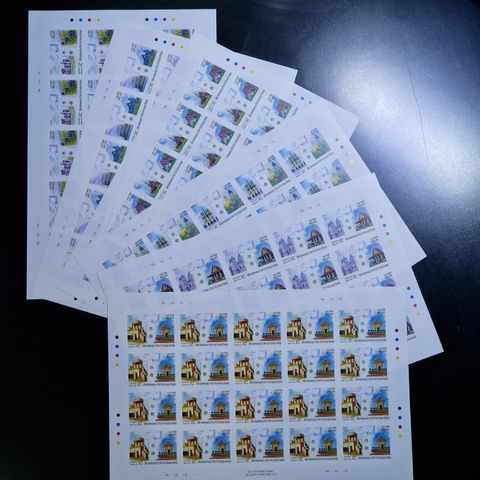 Laos 2005 uperforert - 6 helark - 120 frimerker 20 sett