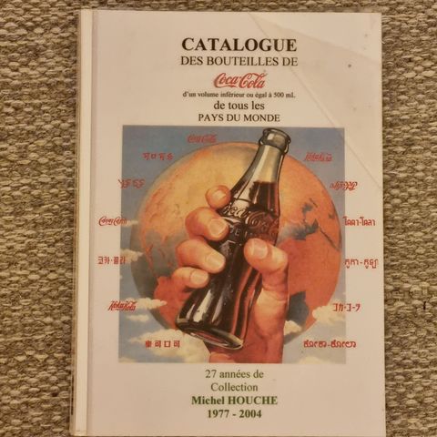 Coca-Cola katalog over glassflasker