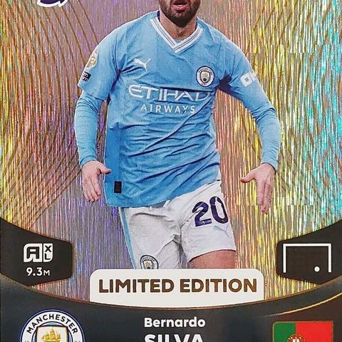 Bernardo Silva Limited edition Panini Adrenalyn selges 75 kr eller høystbydende