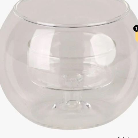 Simply round Telysholder transparent - 12x12x10 cm. Selges 50 Kr pr stk