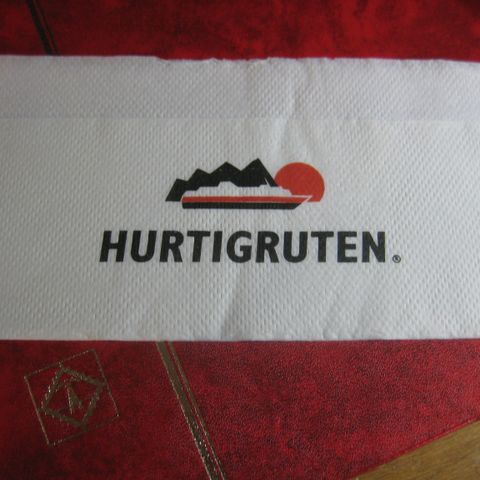 Hurtigruten Rederiserviett ubrukt