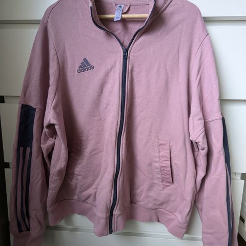 Adidas treningsjakke med glidelås. Str 54/56