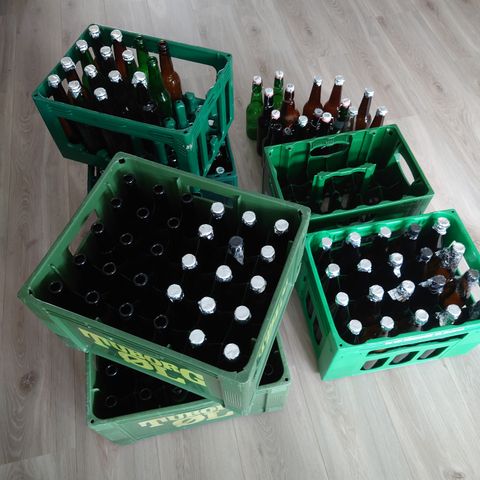 Flasker og kasser for ølbryggeren