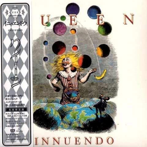 Queen - "Innuendo" japansk CD i lekkert mini-LP cover - mint