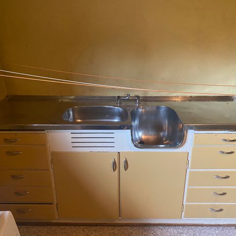 Retro kjøkkenbenk/oppvaskbenk fra 1962