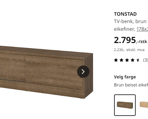 Tvbenk fra Ikea