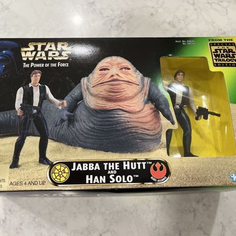 Star Wars - Power of the Force - Jabba & Han Solo - Ønskes kjøpt!