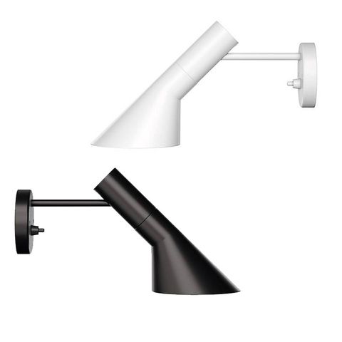 Arne Jacobsen Design ''Nebbet'' vegglampe sort eller hvit