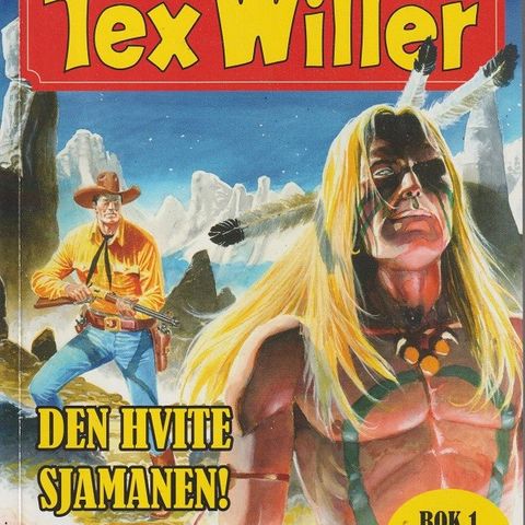 Tex Willer Fargebok nr.1 " Den Hvite Sjamanen! " Selges for kr.50
