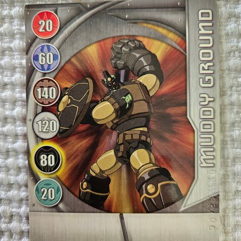 Bakugan metallkort - muddy ground