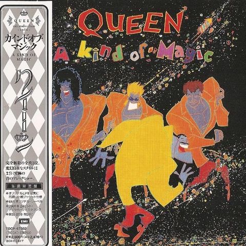 Queen - "A Kind of Magic" japansk CD i miniatyr LP-cover med obi - MINT