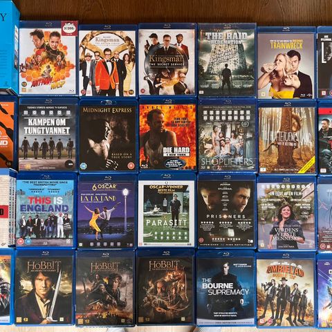 Blu-Ray filmer selges billig