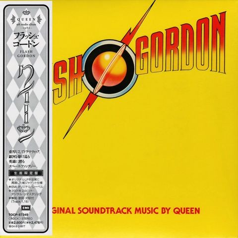 Queen - "Flash Gordon" - japansk CD m/obi - mini-LP-cover MINT