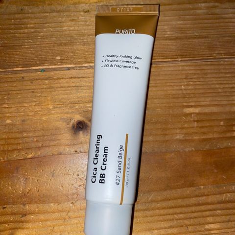 K-beauty Purito cica clearing BB cream #27 Sand Beige