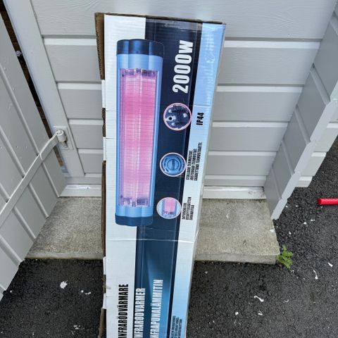 Infra rød terrassevarmer elektrisk 2000w