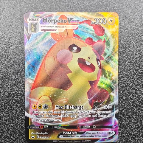 080/202 Morpeko Vmax - Pokémon Sword & Shield Base Set