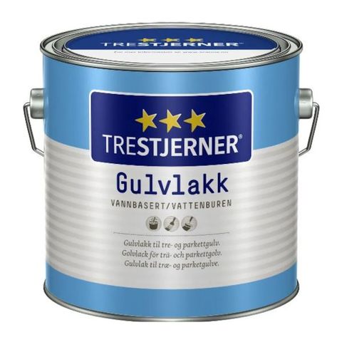 NYE 4 STK. Scanox Gulvlakk Trestjerner Halvblank 3 LITER ! - GI BUD !