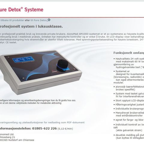 AionoMed AM1000 (ionic foot detox )