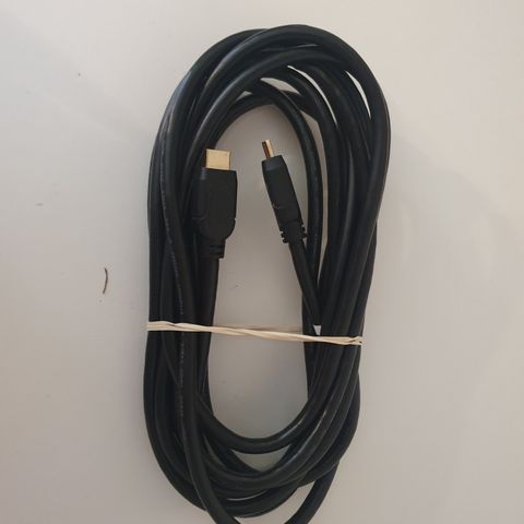 Solid svart hdmi kabel 3m