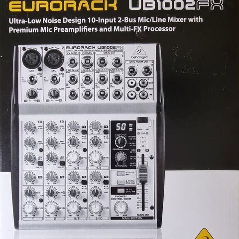 Eurorack UB1002FX - kompakt Behringer lydmixer