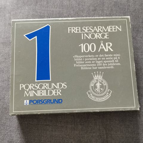 Samleverdi porselen bilde Frelsesarmeen 100år