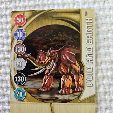 Bakugan metallkort Void and Earth