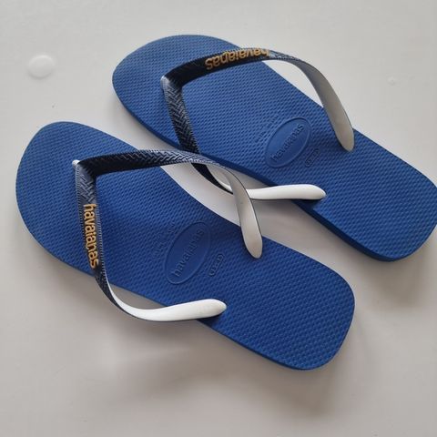 Havaianas blå brukt 2 ganger str 45/46