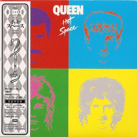 Queen - "Hot Space" japansk CD med obi - mini-LP-cover (cardboard sleeve)
