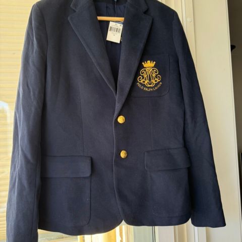 Ny blå blazer fra Polo Ralph Lauren - med lappen på!