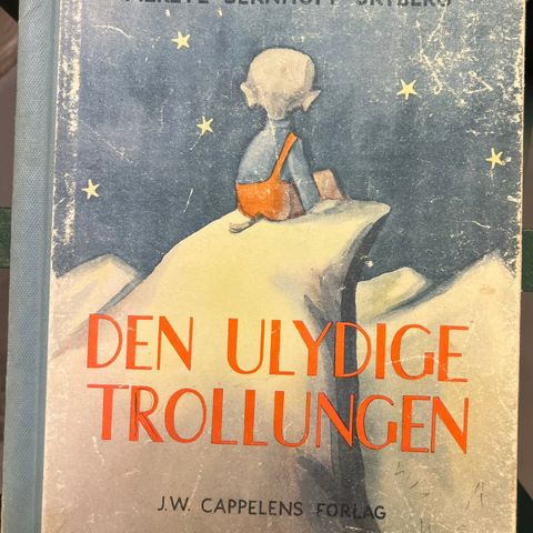 Vintage barnebok - Den ulydige trollungen