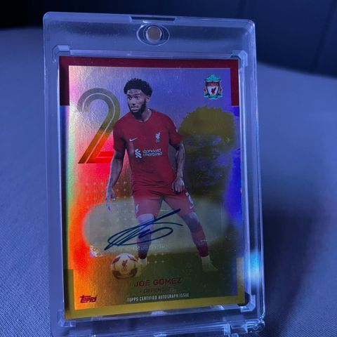 Topps Liverpool Team Set 22-23 2023 Joe Gomez Auto 49/50