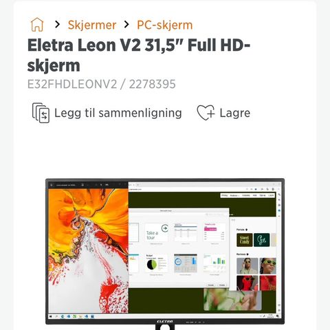 Eletra Leon V2 31,5" Full HD-skjerm