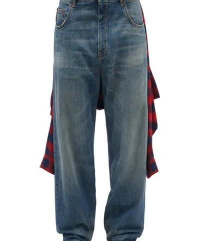 Balenciaga 2021 hybrid flannel shirt jeans
