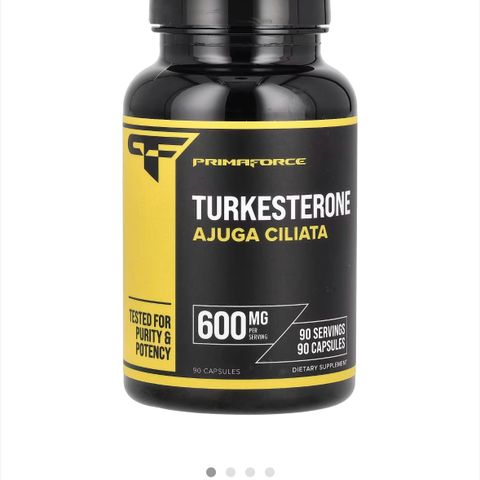 Turkesterone, 600 mg, 90 kapsler