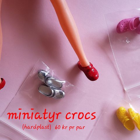 Miniatyr crocs, dukkesko, til øredobber eller annet?