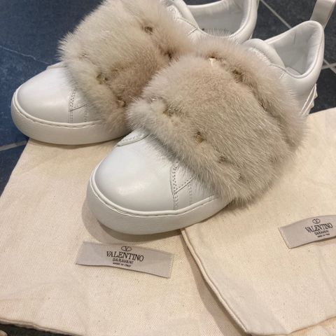 Valentino Garavani Mink-Fur sneakers 36