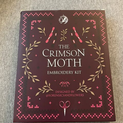 FairyLoot The Crimson Moth embroidery kit selges!