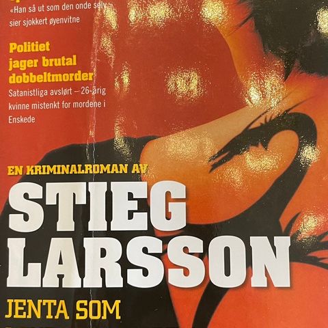 Bok:  Jenta som lekte med ilden /Stieg Larsson