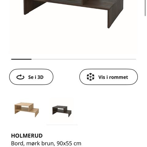 Sofabord Holmerud fra IKEA