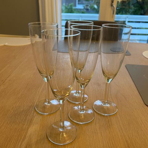 Champagneglass / stettglass