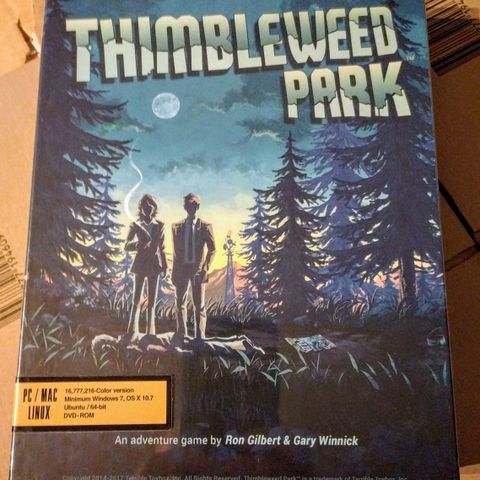 " Thimbleweed Park Collector's Game Box " Pc -2017 Limited Run Games -forseglet