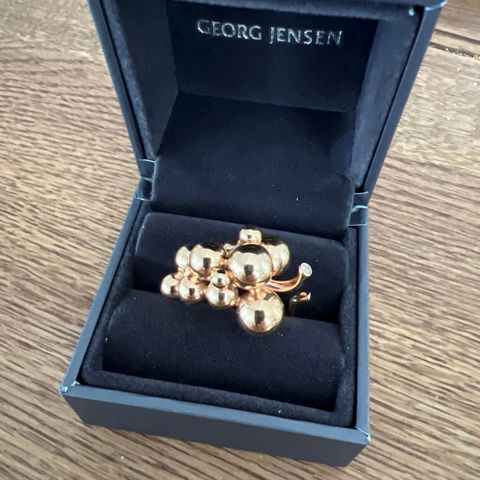 Georg Jensen, Moonlight Grapes ring, 18 k rosa gull