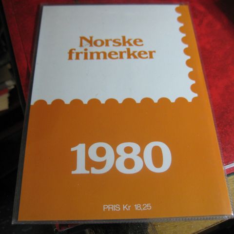 Årssett  Norge 1980 postfrisk